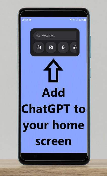 ChatGPT to your home screen