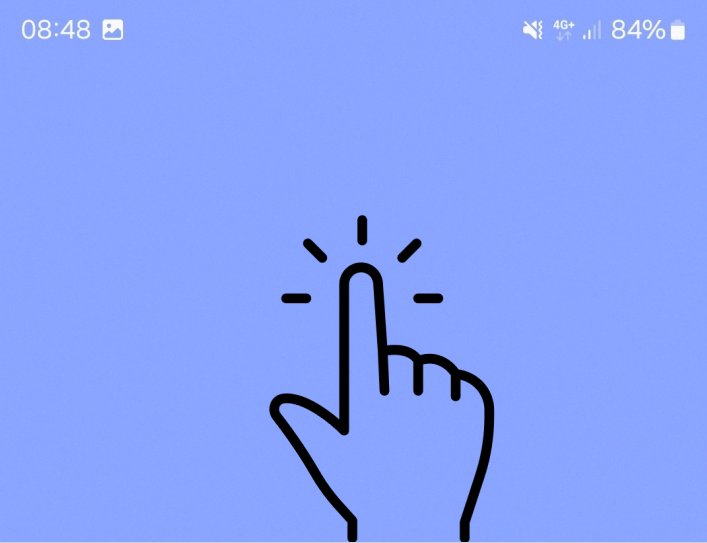Tap and hold home screen